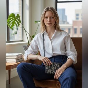 Dior Monogram oblique nano wallet body bag